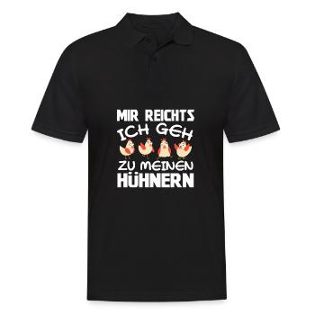 Mir Reichts Ich Geh Zu Meinen Hühnern Bauernhof - Männer Poloshirt - Schwarz - Vorne - Kai (181cm)