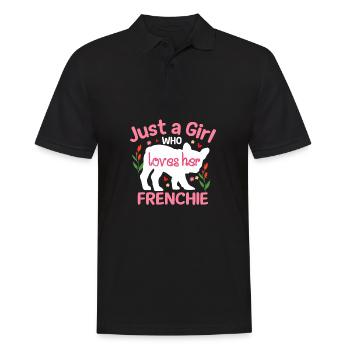 Une seule fille qui a son Français - Polo Homme - noir - Devant - Kai (181cm)