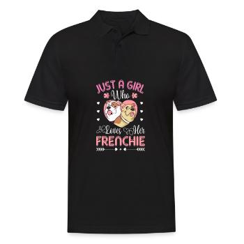 Une seule fille qui a son Français - Polo Homme - noir - Devant - Kai (181cm)