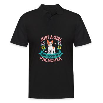 Une seule fille qui a son Français - Polo Homme - noir - Devant - Kai (181cm)