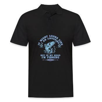 It may look like I'm - Men's Polo Shirt - black - Front - Kai (181cm)
