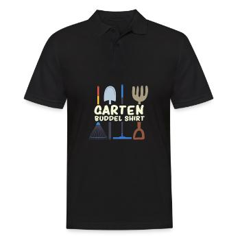 Garden Buddel Shirt Gardening Gardening - Men's Polo Shirt - black - Front - Kai (181cm)
