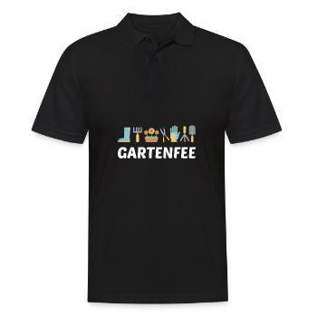 Gartenfee Gartenarbeit Gärtnern Hobbygärtner - Männer Poloshirt - Schwarz - Vorne - Kai (181cm)
