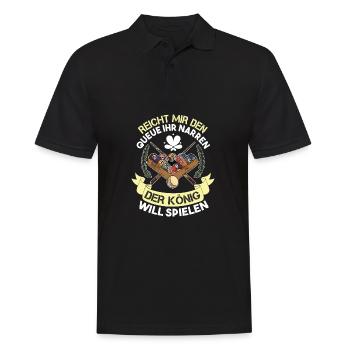 Reicht Mir Den Queue Ihr Narren Billard Pool - Männer Poloshirt - Schwarz - Vorne - Kai (181cm)