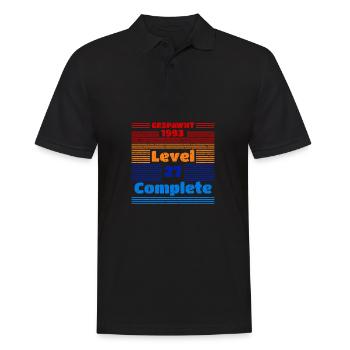 1993 27 ans anniversaire Gaming Gamer Gamer Gaming - Polo Homme - noir - Devant - Kai (181cm)