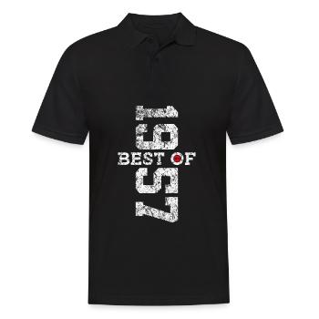 69E ANNIVERSAIRE MEILLEUR DE 1957 - Polo Homme - noir - Devant - Kai (181cm)
