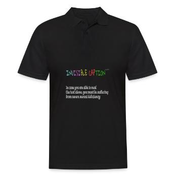 Invisible caption - Men's Polo Shirt - black - Front - Kai (181cm)