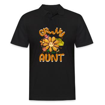 Groovy Aunt Family Matching Vintage Family Outfit - Polo Homme - noir - Devant - Kai (181cm)