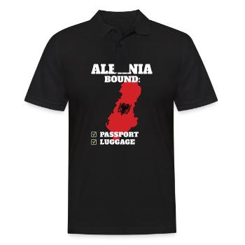Albanie Pays Voyage Drapeau albanais - Polo Homme - noir - Devant - Kai (181cm)