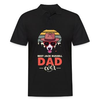 Meilleur Jack Russel Papa Ever Terrier Dog Lover Paw - Polo Homme - noir - Devant - Kai (181cm)