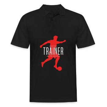 Meilleure idée de cadeau de mentor sportif d’entraîneur de soccer - Polo Homme - noir - Devant - Kai (181cm)