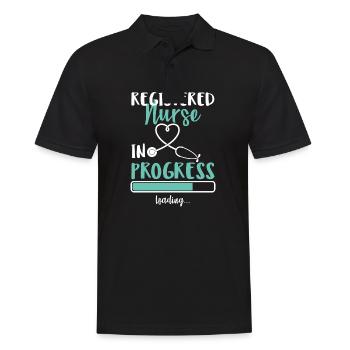 Infirmière autorisée en cours de chargement - Polo Homme - noir - Devant - Kai (181cm)
