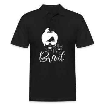 Braut Hochzeit Ehe Geschenk - Männer Poloshirt - Schwarz - Vorne - Kai (181cm)
