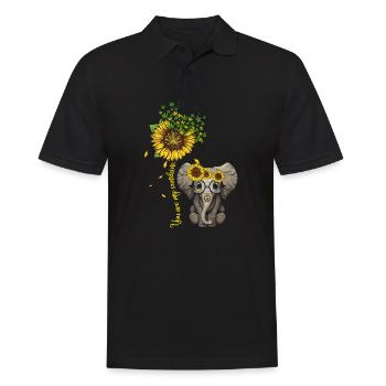 Cannabis Hanf THC 420 - Männer Poloshirt - Schwarz - Vorne - Kai (181cm)