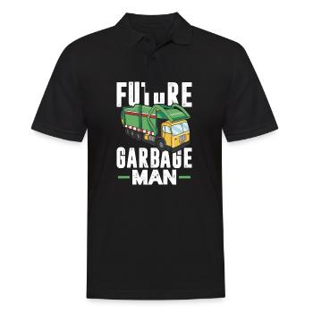 Recycling Garbage Truck – Recycling Management - Männer Poloshirt - Schwarz - Vorne - Kai (181cm)