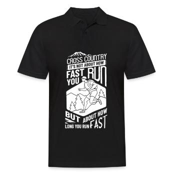 Cross Country Running Crosslauf Geländelauf Laufen - Polo Homme - noir - Devant - Kai (181cm)