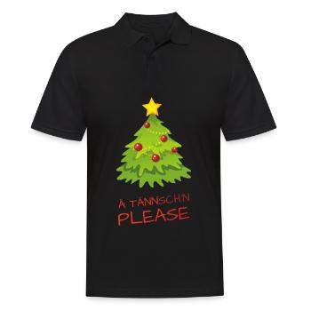 Ä Tännsch'n Please - Männer Poloshirt - Schwarz - Vorne - Kai (181cm)