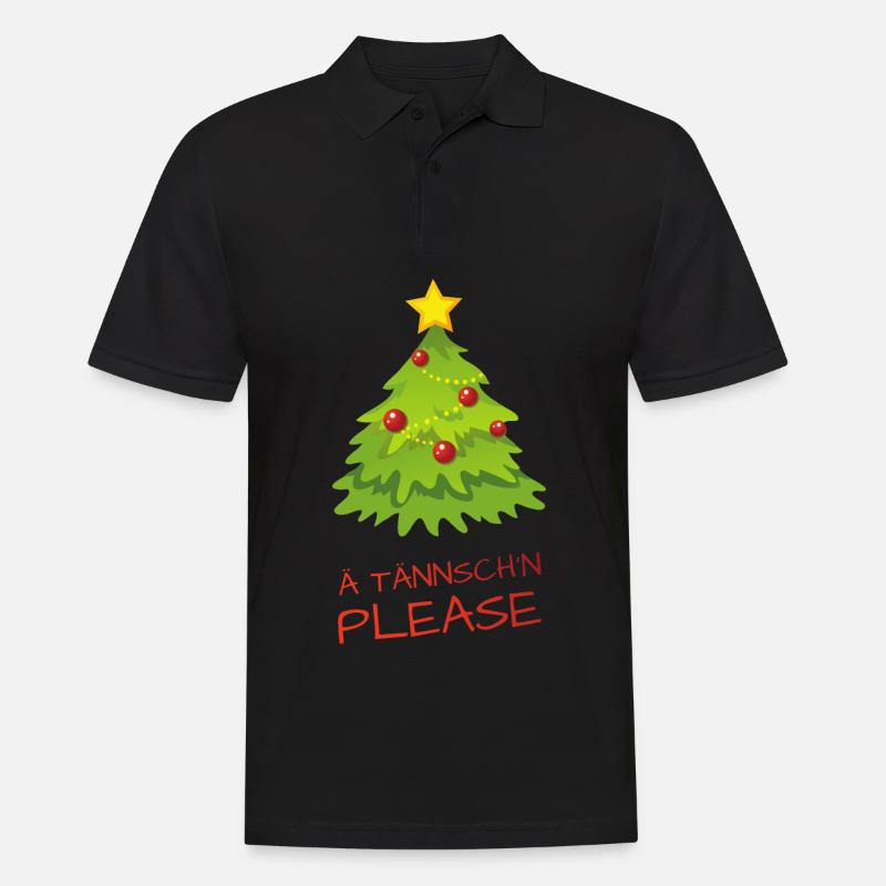 Ä Tännsch'n Please - Männer Poloshirt - Schwarz