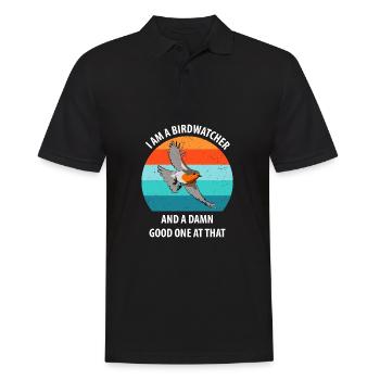 Bird Watching Bird Watching Birding Bird - Men's Polo Shirt - black - Front - Kai (181cm)