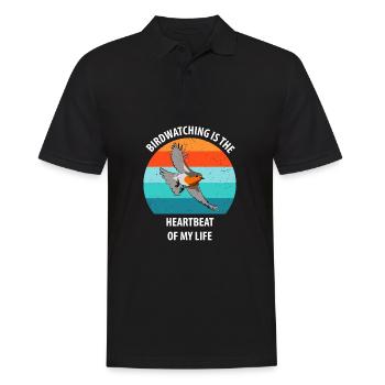 Observation des oiseaux Observation des oiseaux Observation des oiseaux - Polo Homme - noir - Devant - Kai (181cm)