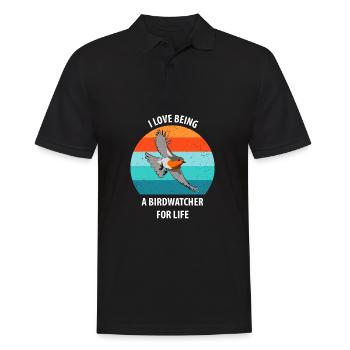 Bird Watching Bird Watching Birding Bird - Men's Polo Shirt - black - Front - Kai (181cm)