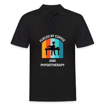 Physical Therapist Humorous Gift Saying Funny - Men's Polo Shirt - black - Front - Kai (181cm)