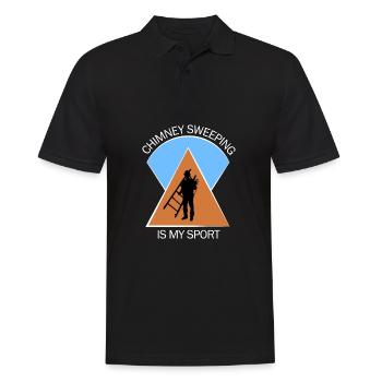 Schornsteinfeger Schlotfeger - Männer Poloshirt - Schwarz - Vorne - Kai (181cm)