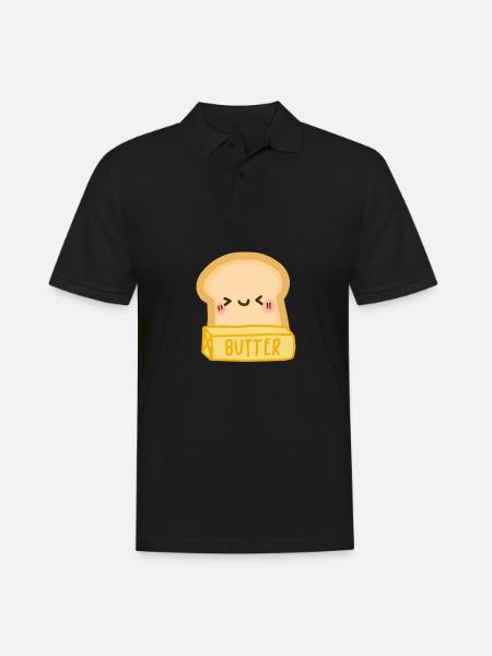 smooth like butter - Men's Polo Shirt - black