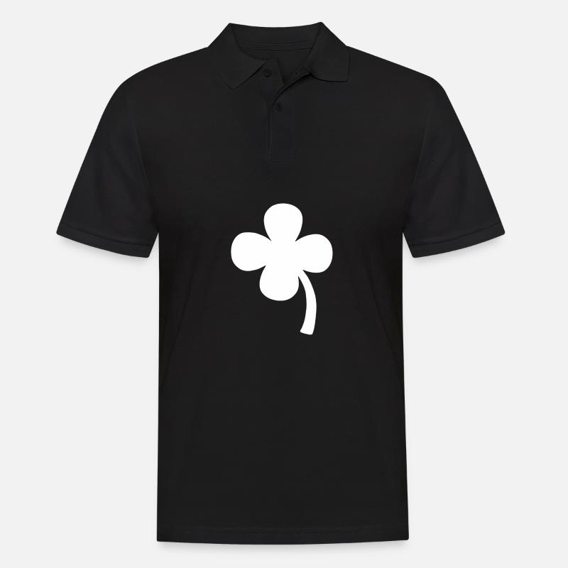 Feuille de trèfle graphique - Polo Homme - noir