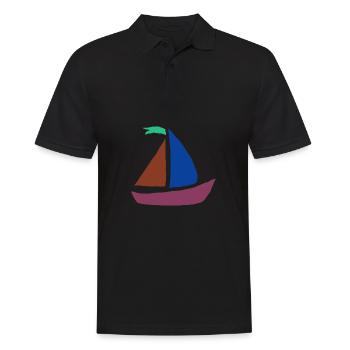 boat - Men's Polo Shirt - black - Front - Kai (181cm)