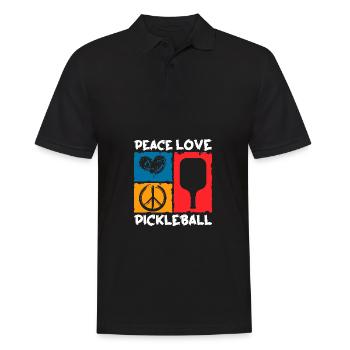 Pickleball Pickleball Joueur Pickleball Raquette - Polo Homme - noir - Devant - Kai (181cm)