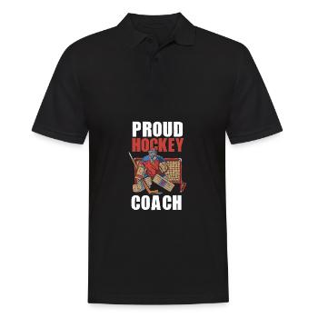 Ice Hockey Coach Ice Hockey Players Ice Hockey Schl - Men's Polo Shirt - black - Front - Kai (181cm)