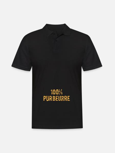 100% pur beurre - Polo Homme - noir