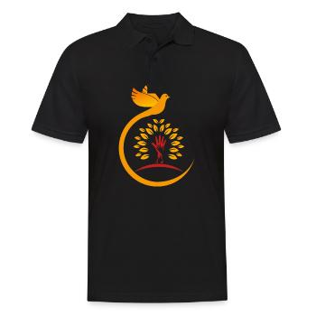 Eglise catholique Bible foi Jésus Dieu chrétiens - Polo Homme - noir - Devant - Kai (181cm)