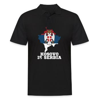 Belgrade Serbian Serbia Serbian Srbija Yugoslavija - Männer Poloshirt - Schwarz - Vorne - Kai (181cm)