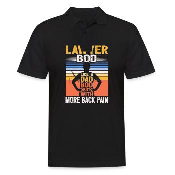 Avocat Bod Like A Dad Bod Drôle d’avocat Citation - Polo Homme - noir - Devant - Kai (181cm)