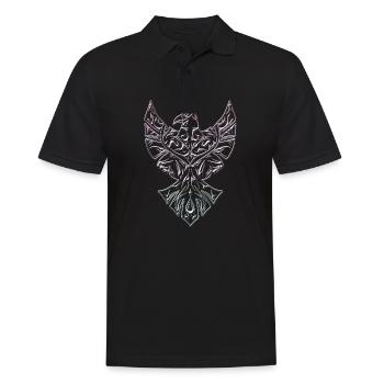 Tatouage Tribal Aigle Tatouage Aztèque - Polo Homme - noir - Devant - Kai (181cm)