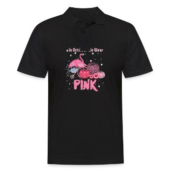 In October We Wear Pink - Men's Polo Shirt - black - Front - Kai (181cm)