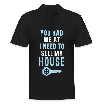 Ils m’ont eu à Je dois vendre ma maison I - Polo Homme - noir - Devant - Kai (181cm)