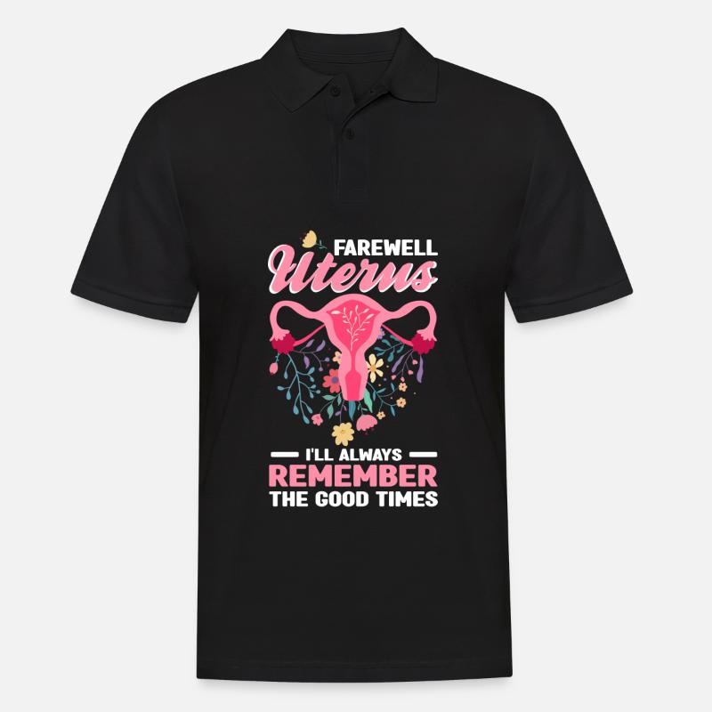 Gebärmutterentfernung - Männer Poloshirt - Schwarz