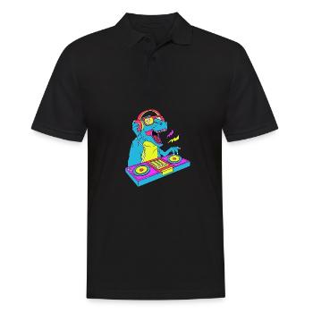 Rave Raver Musique techno Techno basse Table de mixage - Polo Homme - noir - Devant - Kai (181cm)