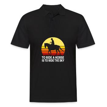 Saut d’obstacles Saut d’obstacles - Polo Homme - noir - Devant - Kai (181cm)