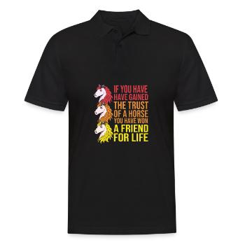 Saut d’obstacles Saut d’obstacles - Polo Homme - noir - Devant - Kai (181cm)
