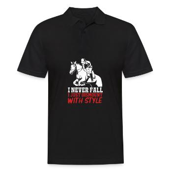 Saut d’obstacles Saut d’obstacles - Polo Homme - noir - Devant - Kai (181cm)