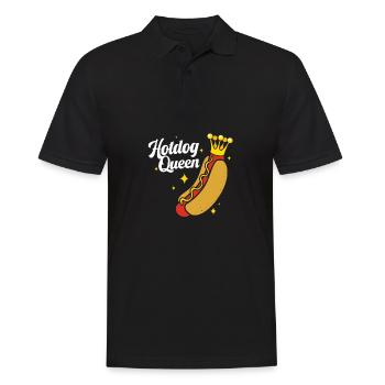 Hot Dog Snack - Men's Polo Shirt - black - Front - Kai (181cm)