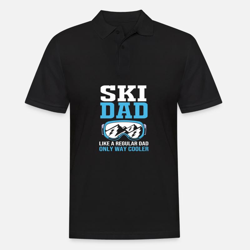 Ski Skiurlaub - Männer Poloshirt - Schwarz