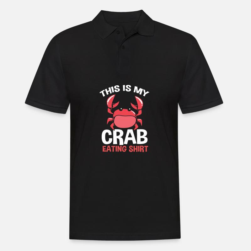 Krabbe - Männer Poloshirt - Schwarz