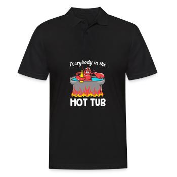 Crab - Men's Polo Shirt - black - Front - Kai (181cm)
