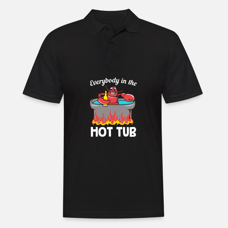 Krabbe - Männer Poloshirt - Schwarz