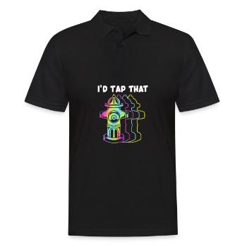 Pompier Pompier - Polo Homme - noir - Devant - Kai (181cm)